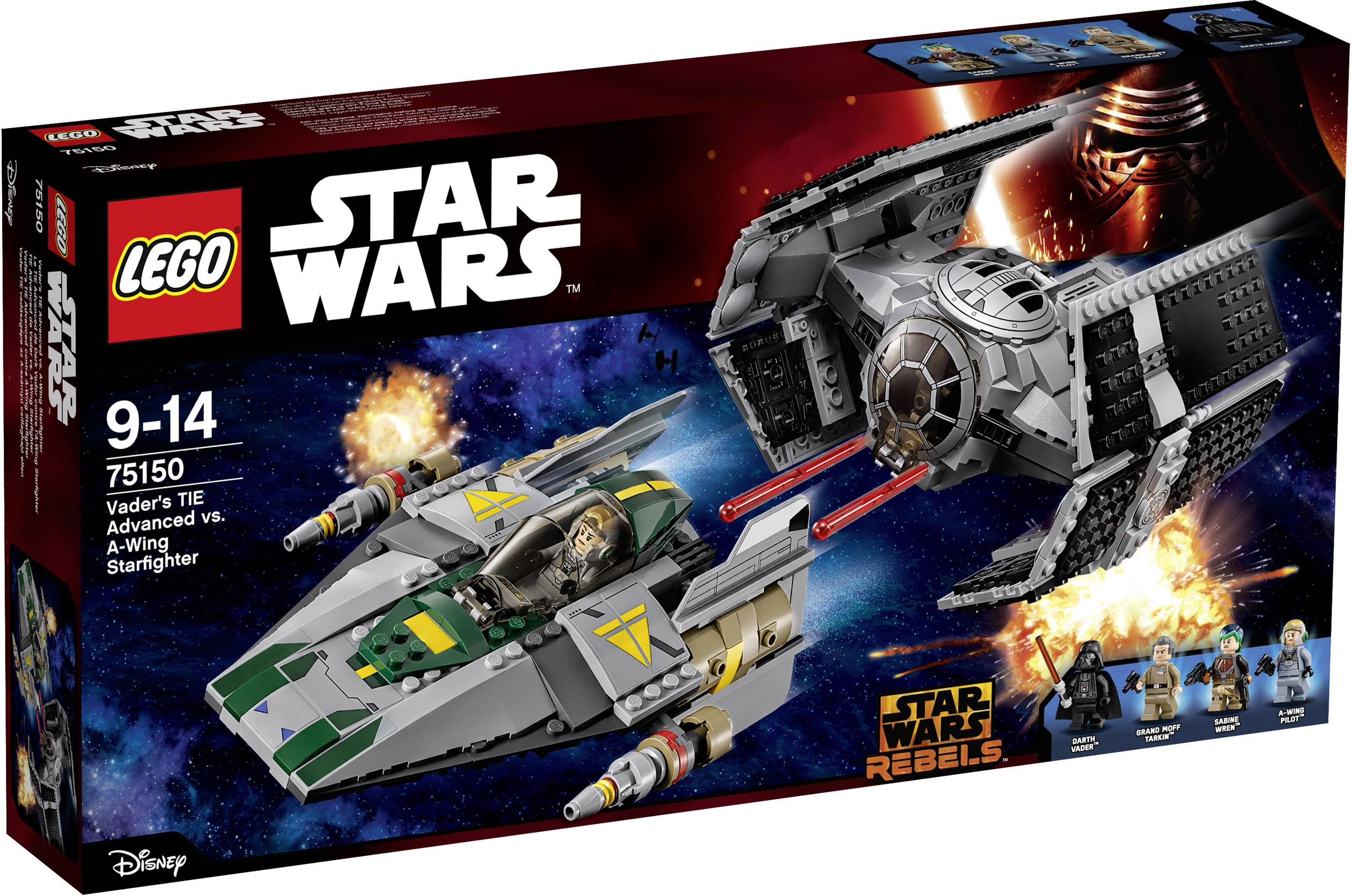 75150 LEGO® STAR WARS™ Vader's TIE Advanced vs. A-Wing Starfighter