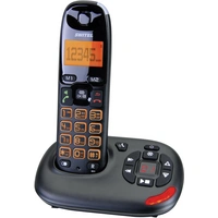 Switel Vita DCT 50071 Schnurloses Seniorentelefon Anrufbeantworter, Freisprechen, Optische Anrufsignalisierung Beleuchtetes Display Schwarz Switel Vita DCT 50071 Schnurloses Seniorentelefon Anrufbeantworter, Freisprechen, Optische Anrufsignalisierung Beleuchtetes Display Schwarz