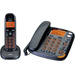 Switel Vita DCT 50072 Combo Schnurloses Seniorentelefon Freisprechen, Optische Anrufsignalisierung, Anrufbeantworter Beleuchtetes Display Schwarz