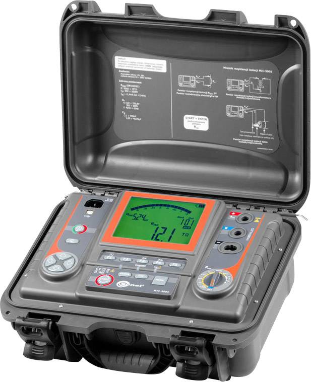 Sonel MIC-5005 Isolationsmessgerät kalibriert (ISO) 250 V, 500 V, 1000 V, 2500 V, 5000V 15 TΩ