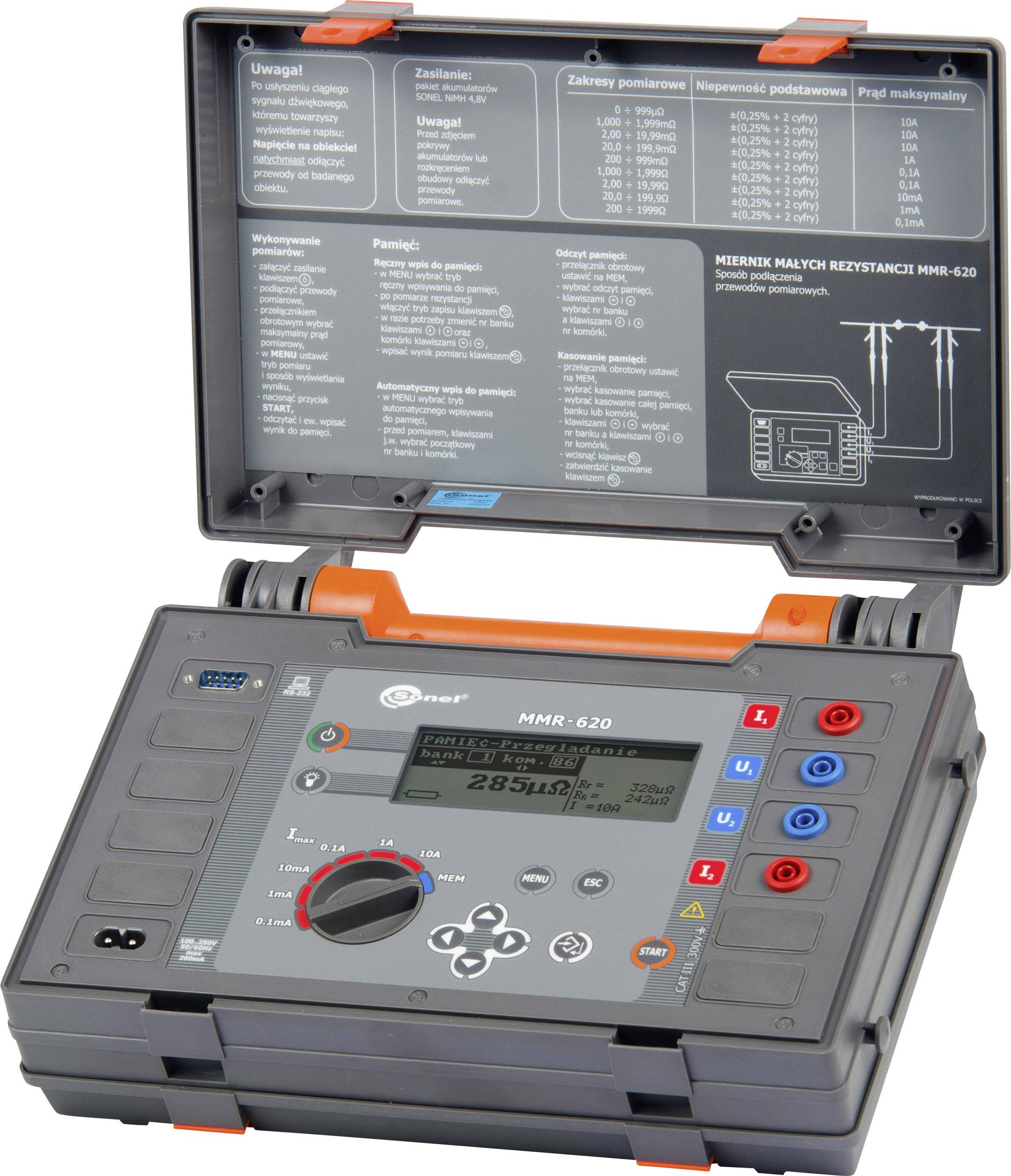 Sonel MMR-620 Komponententester digital CAT IV 300 V
