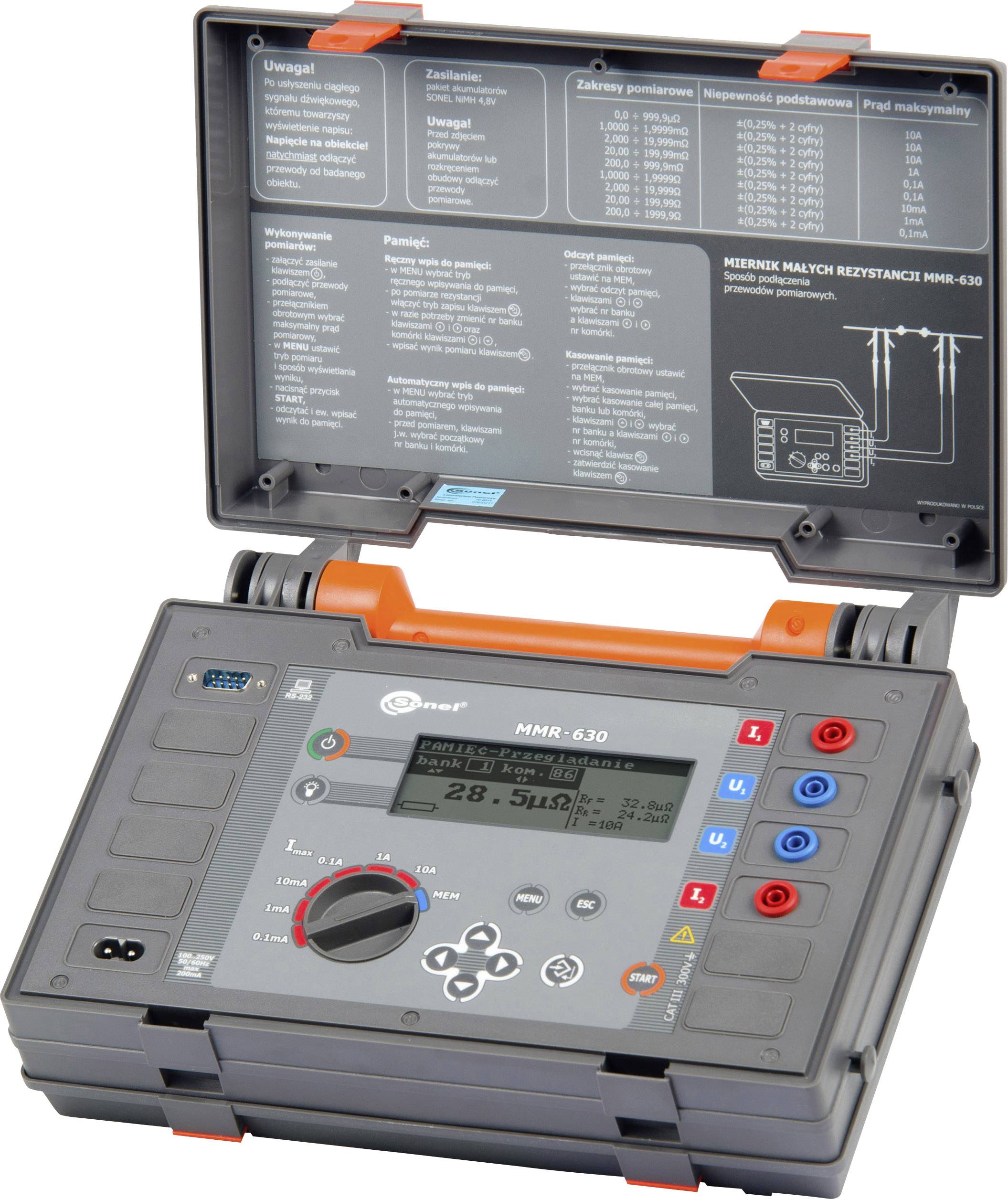 Sonel MMR-630 Komponententester digital CAT IV 300 V