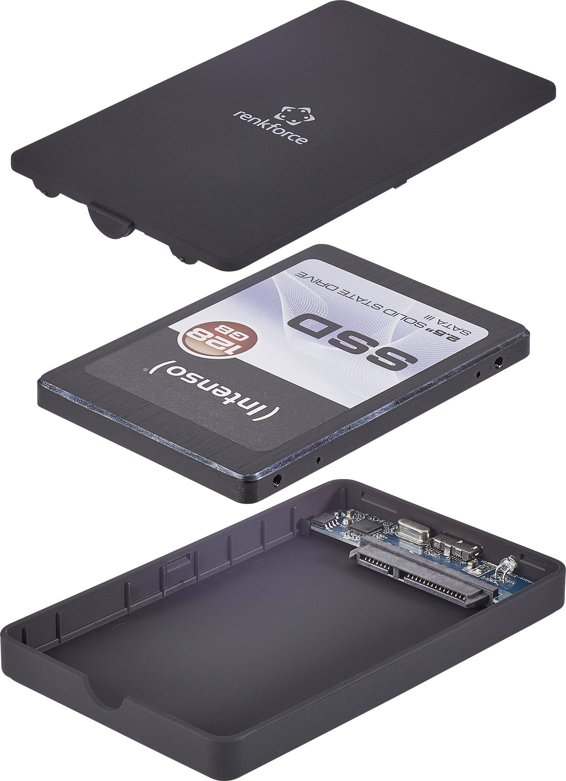 Renkforce RF-4284420 SATA-Festplatten-Gehäuse 2.5 Zoll USB 3.2 Gen 1 (USB 3.0)