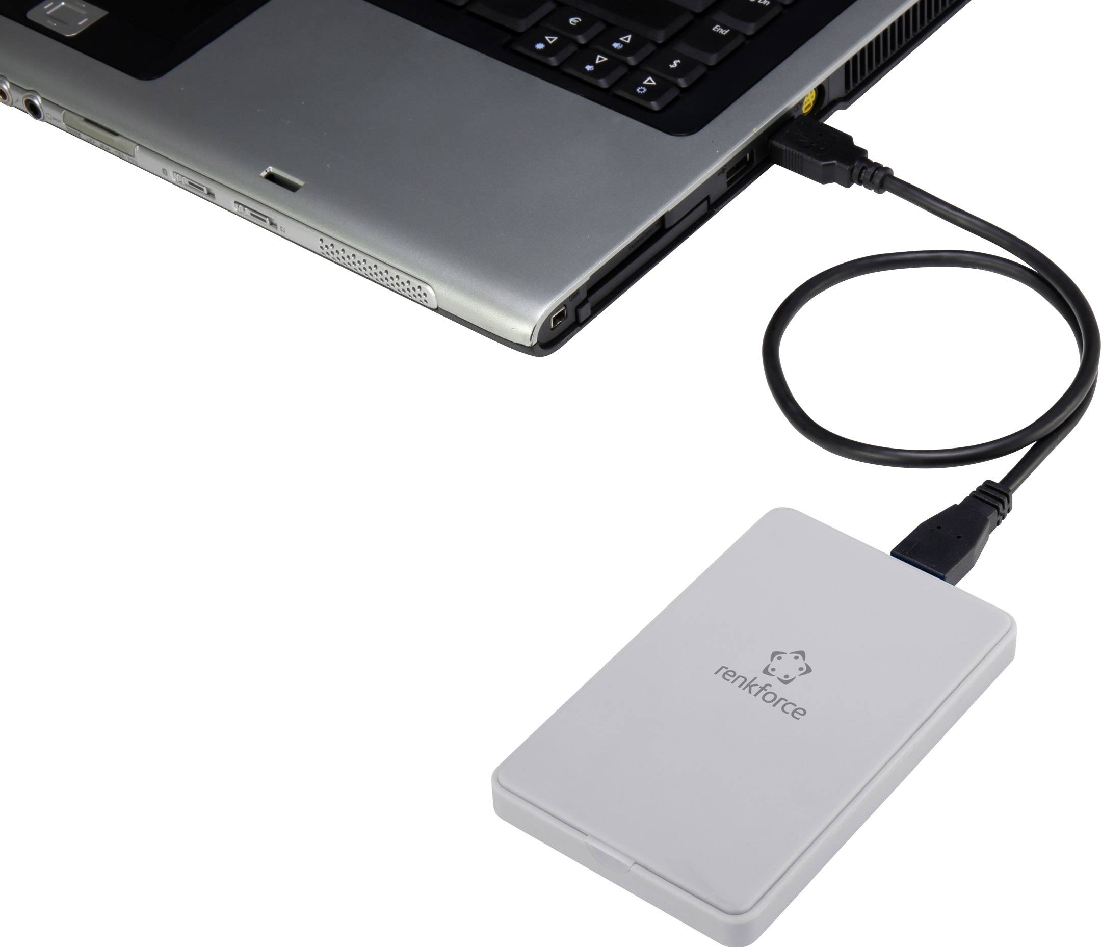 Renkforce RF-4505644 SATA-Festplatten-Gehäuse 2.5 Zoll USB-A (USB 3.2 Gen 1)