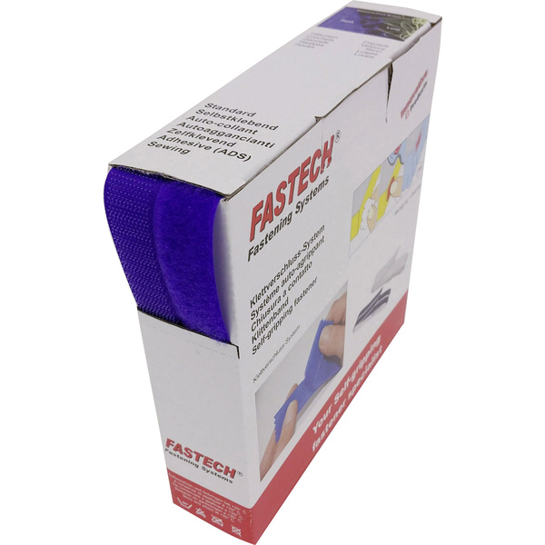 Fastech B20-STD061910 Klettband zum Aufnähen Haft- und Flauschteil (L x B) 10m x 20mm Violett 10m