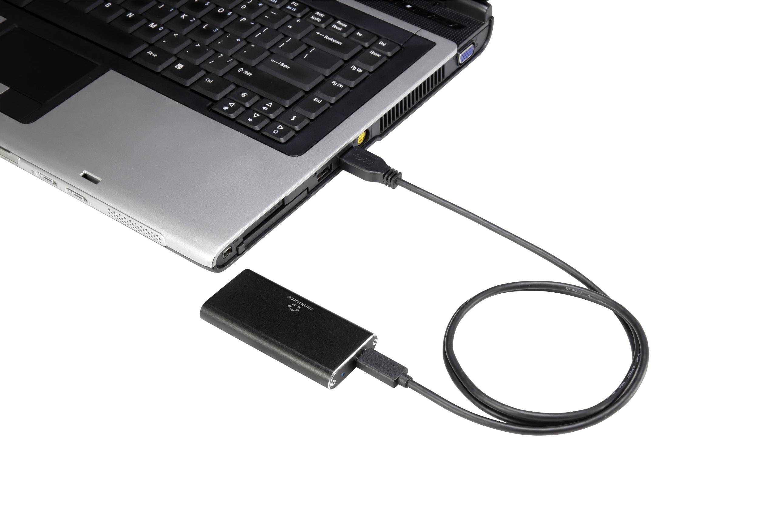 Renkforce RF-4284969 mSATA-Festplatten-Gehäuse USB 3.1