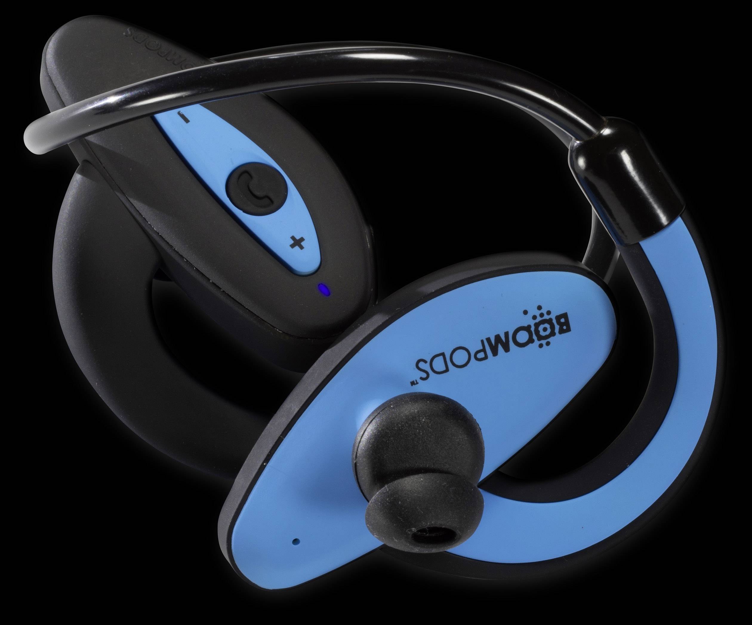 Boompods Sportpods Bluetooth® Sport In Ear Kopfhörer In Ear Headset, Schweißresistent, Wasserabweisend Blau