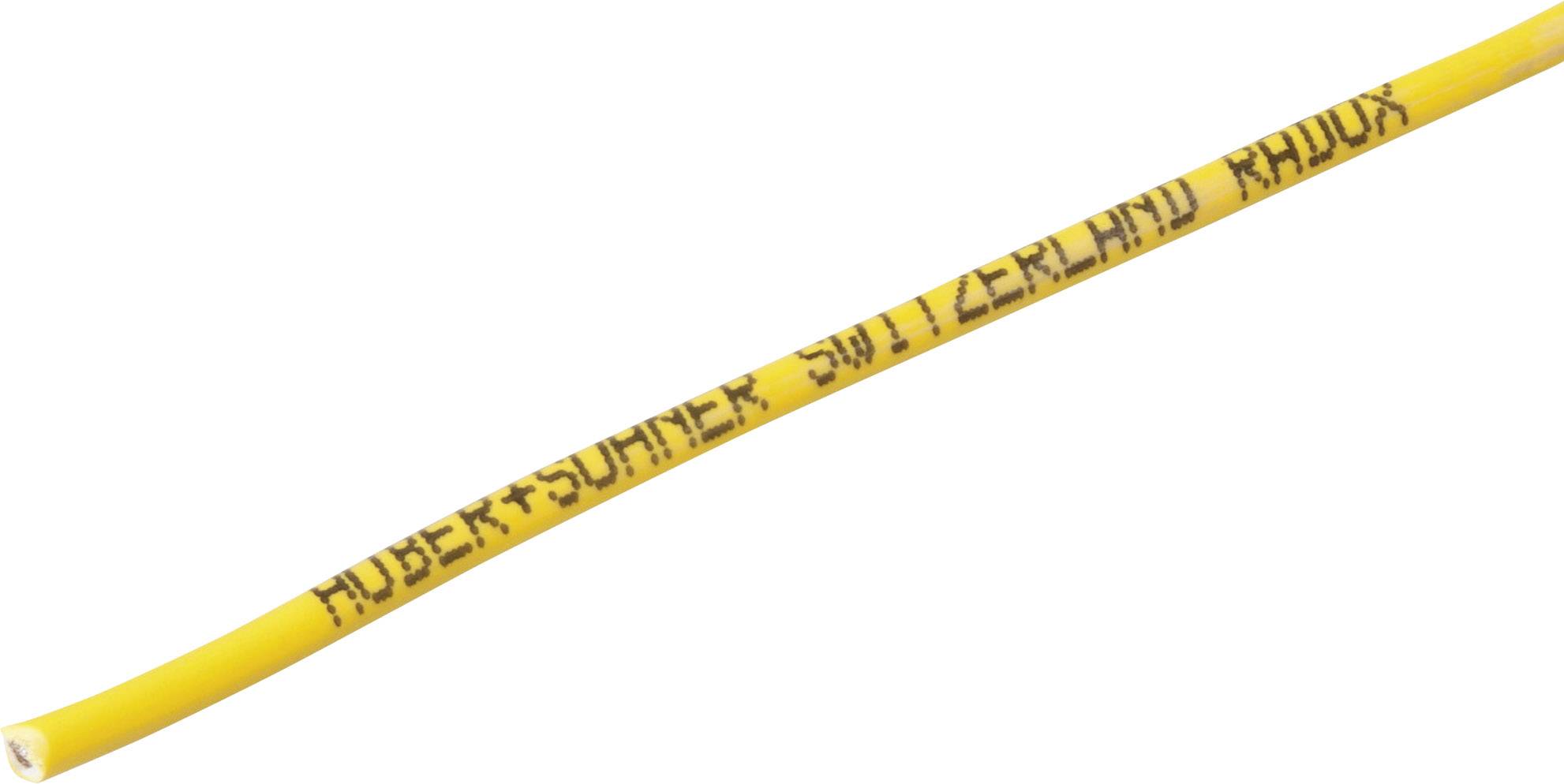 Huber+Suhner 12420025 Litze Radox® 155 1 x 0.75 mm² Gelb Meterware