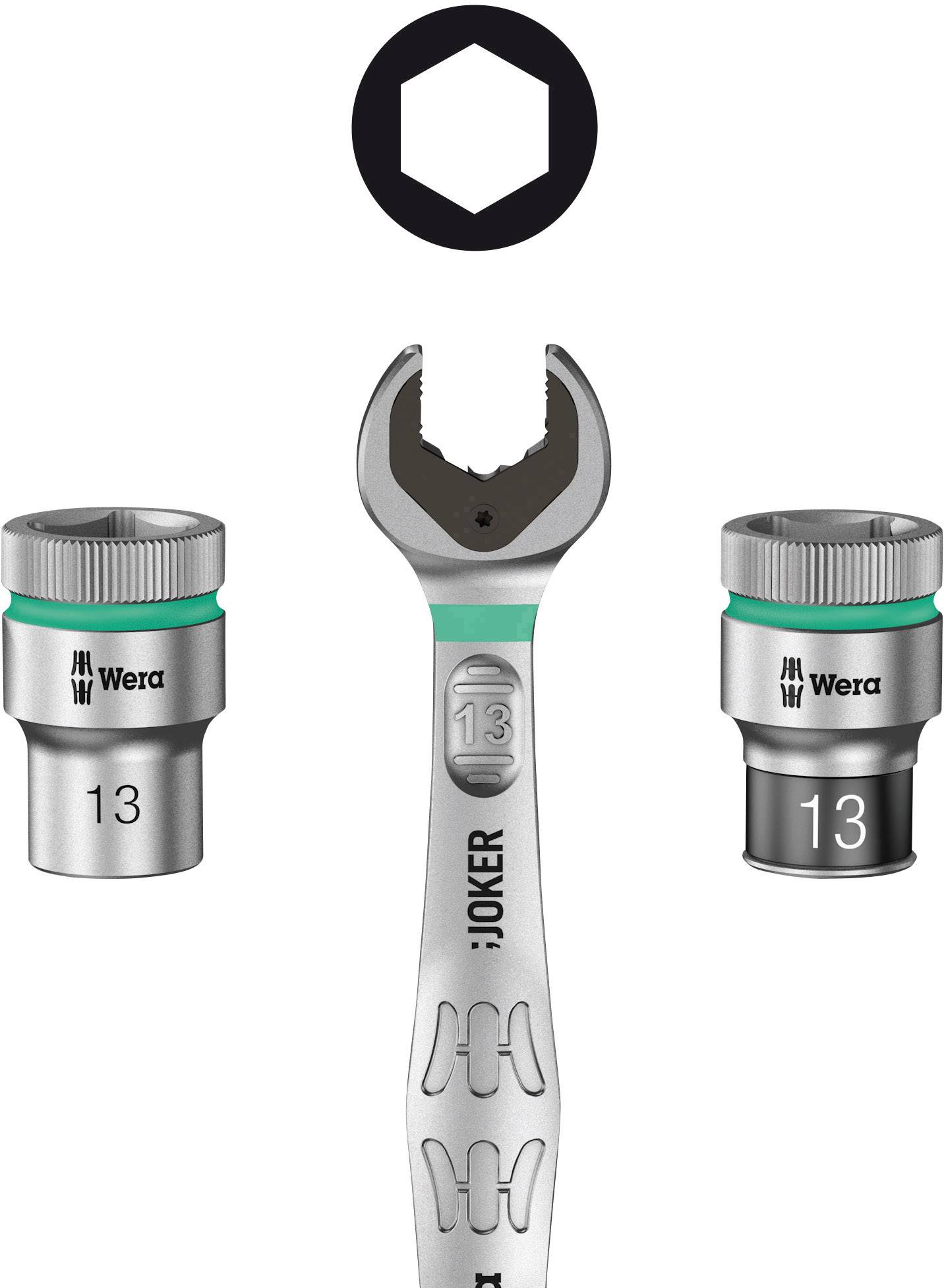 Wera 8790 HMC HF 05003736001 Außen-Sechskant Steckschlüsseleinsatz 16mm 1/2" (12.5 mm)