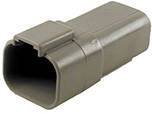 TE Connectivity DT04-4P-C015 Rundstecker Stecker, gerade Gesamtpolzahl: 4 Serie (Rundsteckverbinder): DT