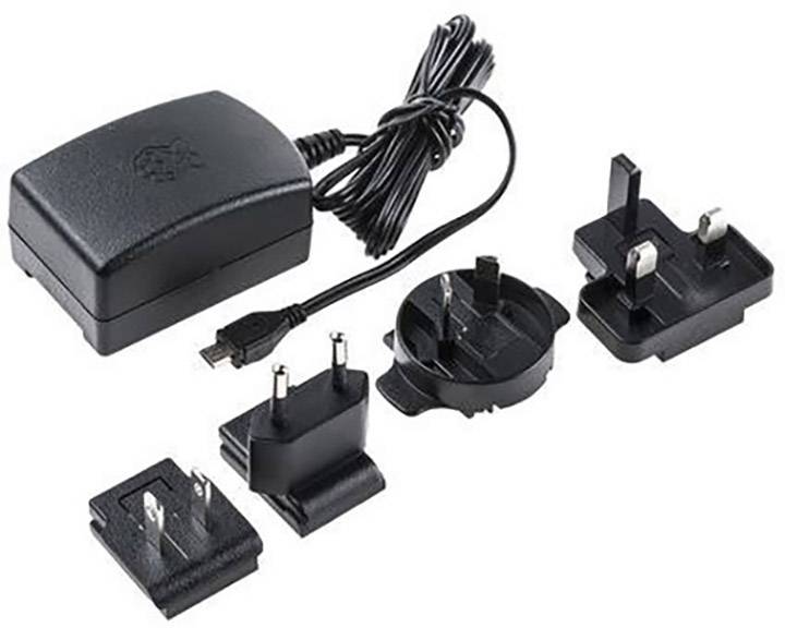 Raspberry Pi® T5989DV Steckernetzteil, Festspannung Passend für (Entwicklungskits): Raspberry Pi® Ausgangsstrom (max.) 2500mA 1