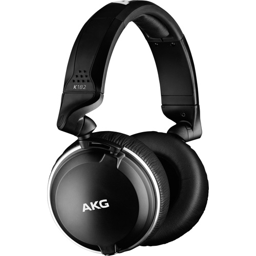 AKG Harman K182 Studio Over Ear Kopfhörer kabelgebunden Schwarz Faltbar