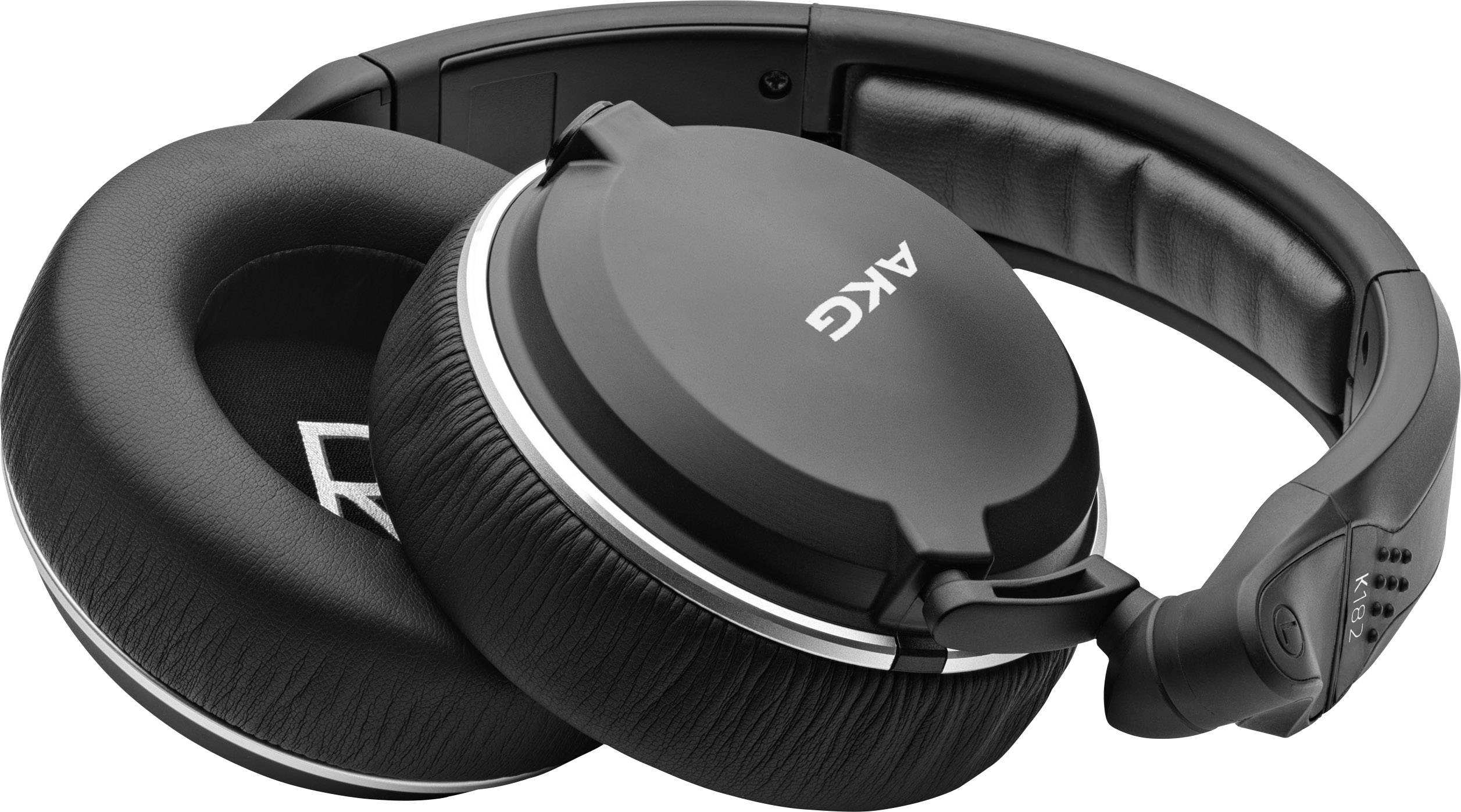 AKG Harman K182 Over Ear Kopfhörer kabelgebunden Schwarz Faltbar Studio