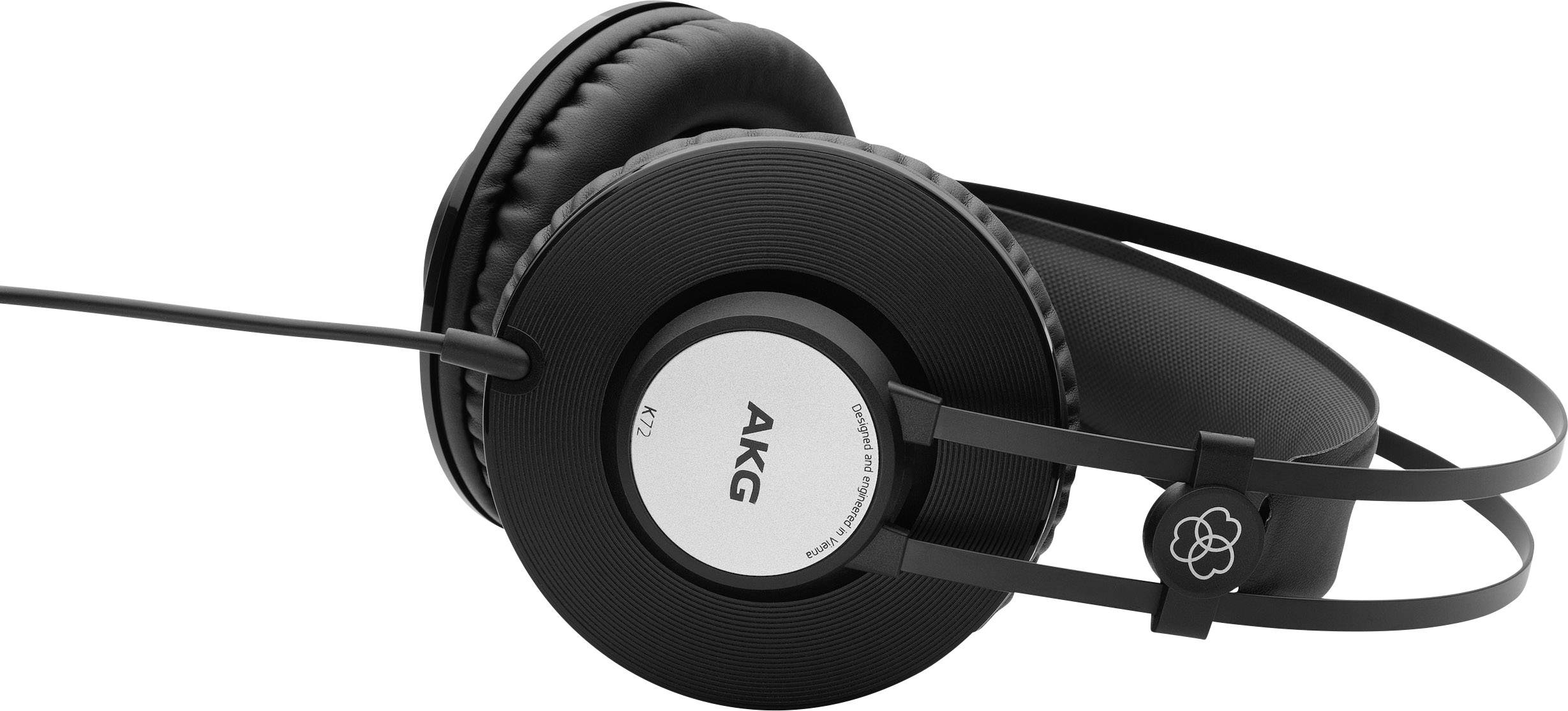 AKG Harman K72 Over Ear Kopfhörer kabelgebunden Schwarz, Silber Studio