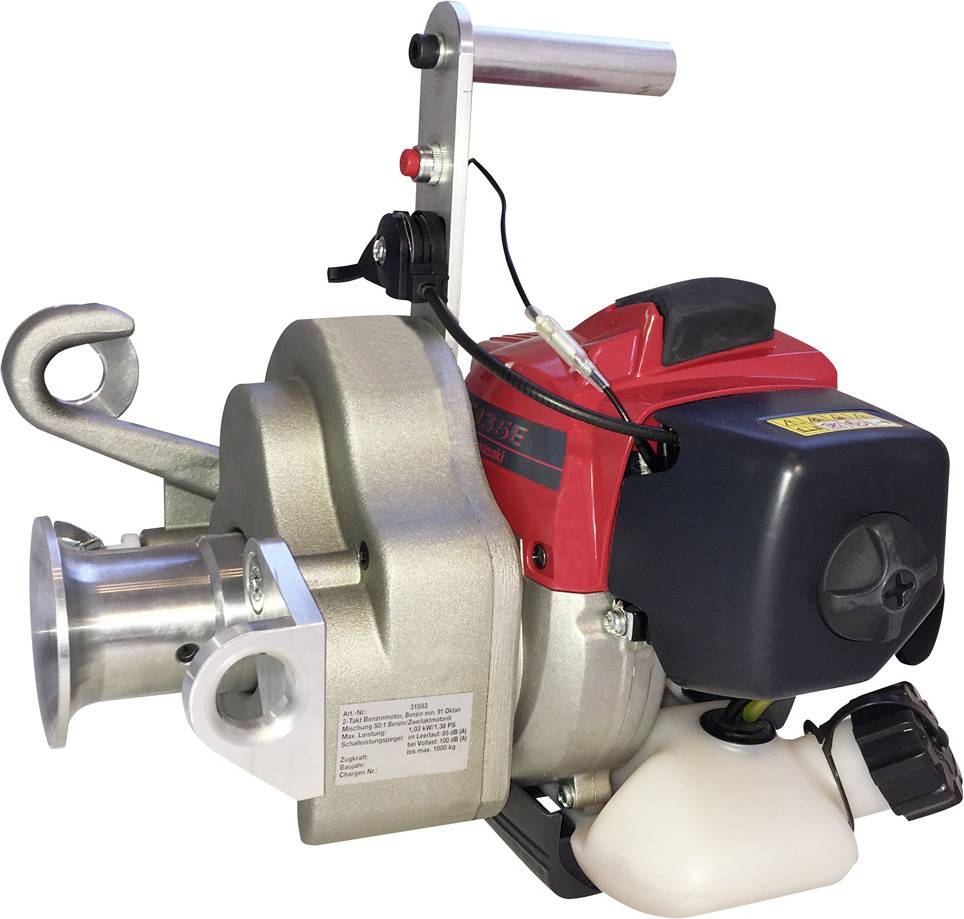 Berger & Schröter Spillwinde 31593 Zugkraft (rollend)=1000kg Antrieb über Benzinmotor