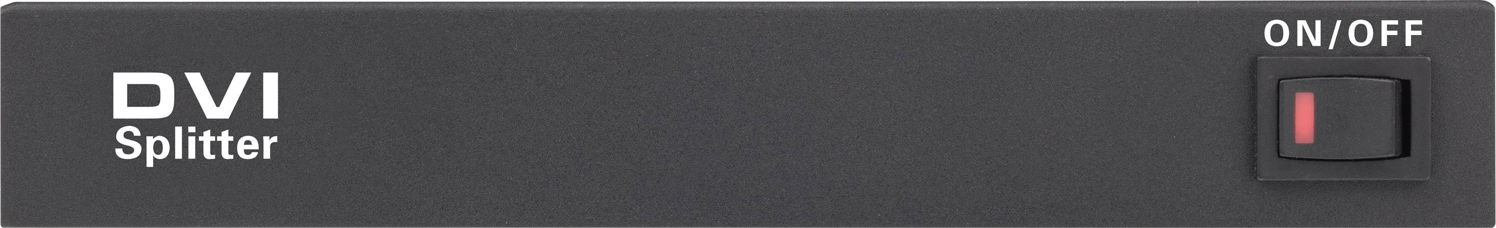 Renkforce 2 Port DVI-Splitter Ultra HD-fähig 3840 x 2160 Pixel Schwarz