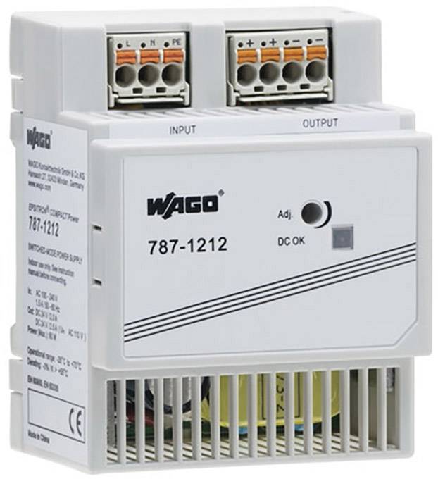 WAGO 787-1212 Hutschienen-Netzteil (DIN-Rail) 24V 2.5A 60W Anzahl Ausgänge:1 x Inhalt 1St.