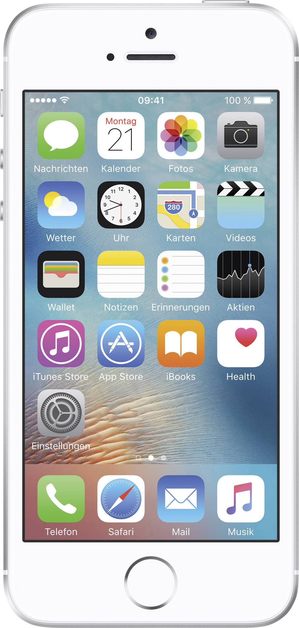 Apple iPhone SE (generalüberholt) (sehr gut) 32GB 4 Zoll (10.2 cm) iOS 11 12 Megapixel Silber