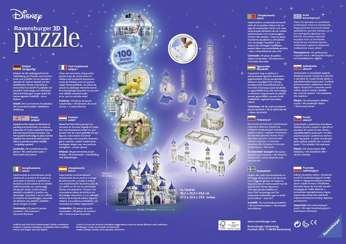 Ravensburger 3D Puzzle Disney Schloss