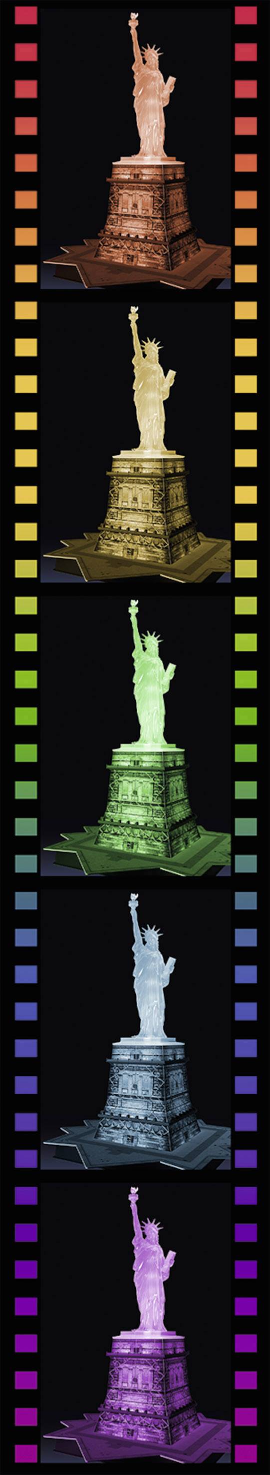 Ravensburger 3D Puzzle Freiheitsstatue bei Nacht 12596 Freiheitsstatue bei Nacht 1St.