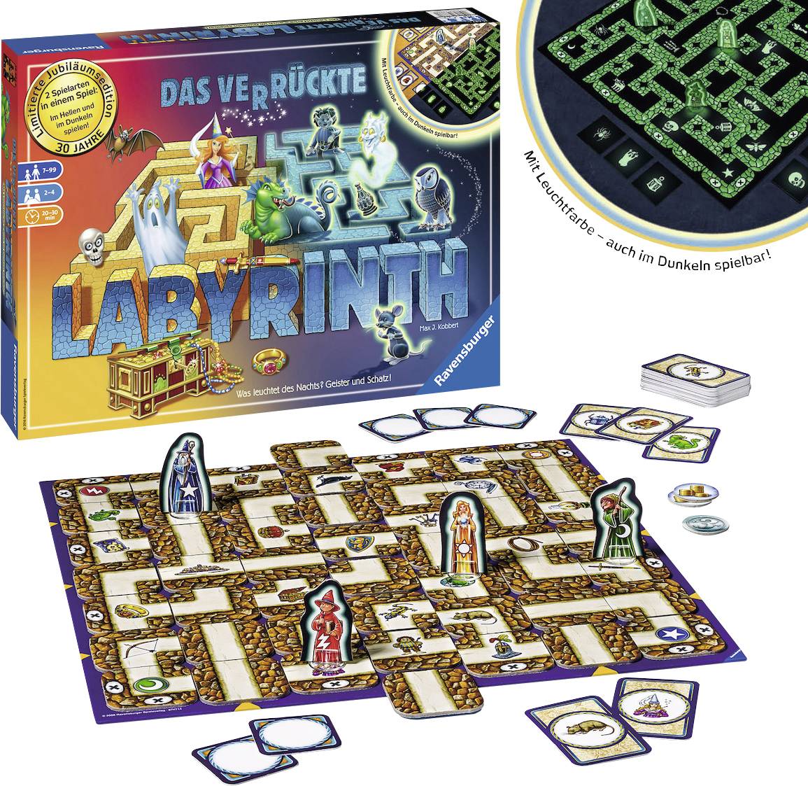 Das verrückte Labyrinth – Jubiläums-Version - Quiz-Spiel - Kinder & Erwachsene -