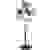 Sygonix Free standing fan 140 W (W x H) 54 cm x 130 cm Black, Silver
