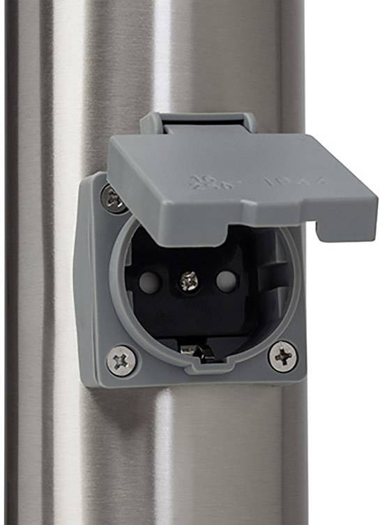 Brilliant 43693/82 Chorus Außenstandleuchte Energiesparlampe E27 10W Edelstahl