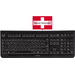 Cherry Tastatur KC 1000 Schwarz Schweiz, QWERTZ, Windows®