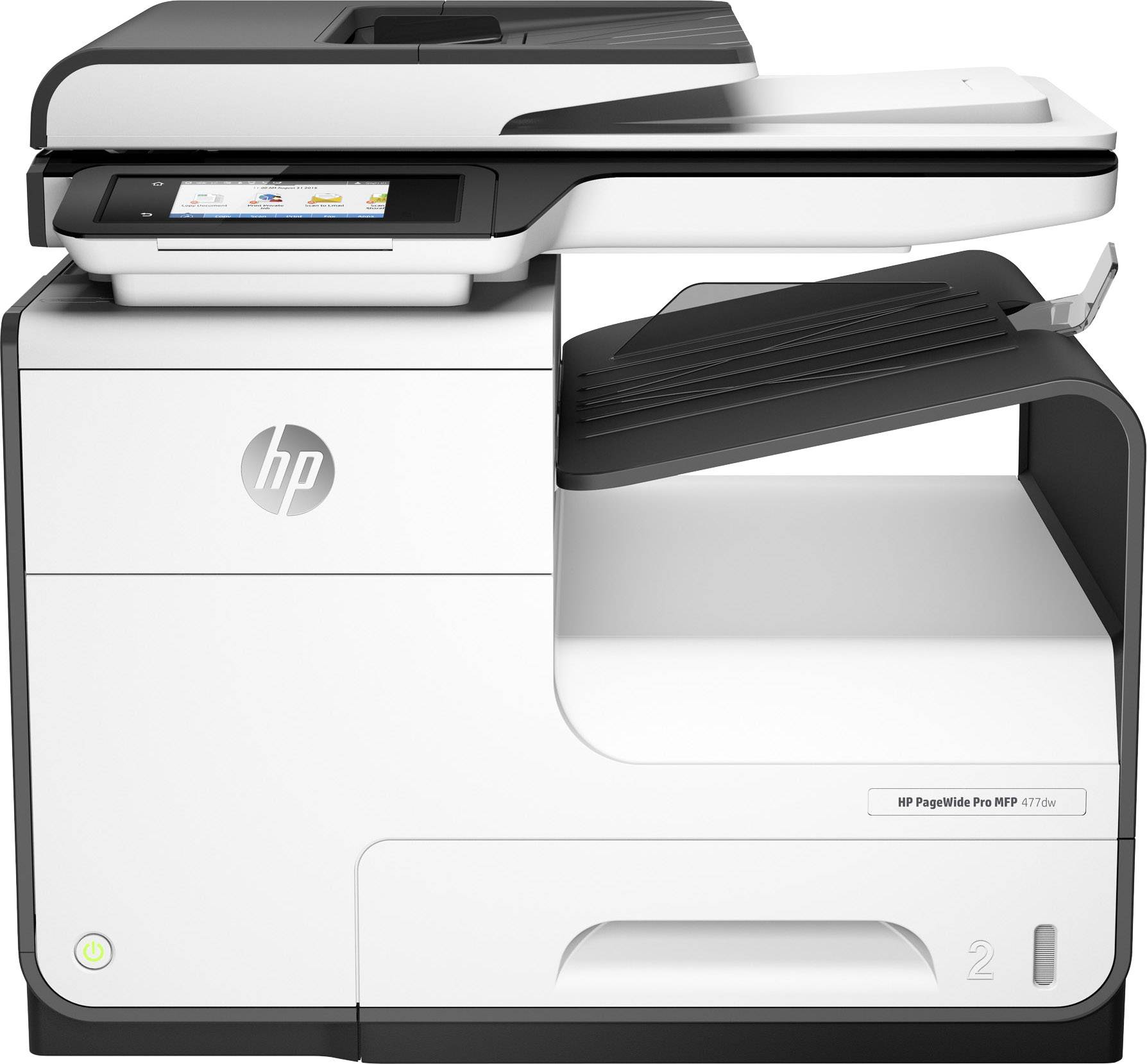 HP PageWide Pro 477 dw Multifunktionsdrucker Tintenstrahl Farbe A4 Drucker, Scanner, Kopierer, Fax LAN, WLAN, Duplex, Duplex-ADF, NFC