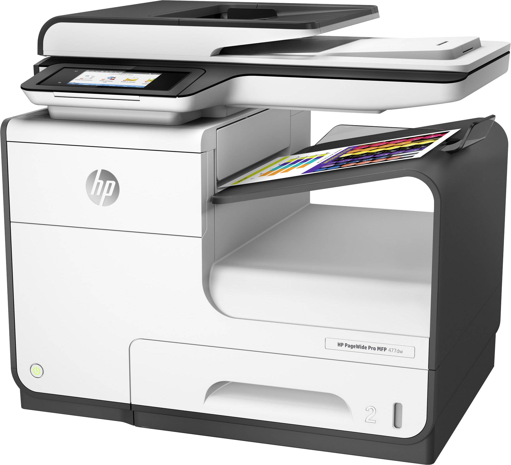 HP PageWide Pro 477 dw Multifunktionsdrucker Tintenstrahl Farbe A4 Drucker, Scanner, Kopierer, Fax LAN, WLAN, Duplex, Duplex-ADF, NFC