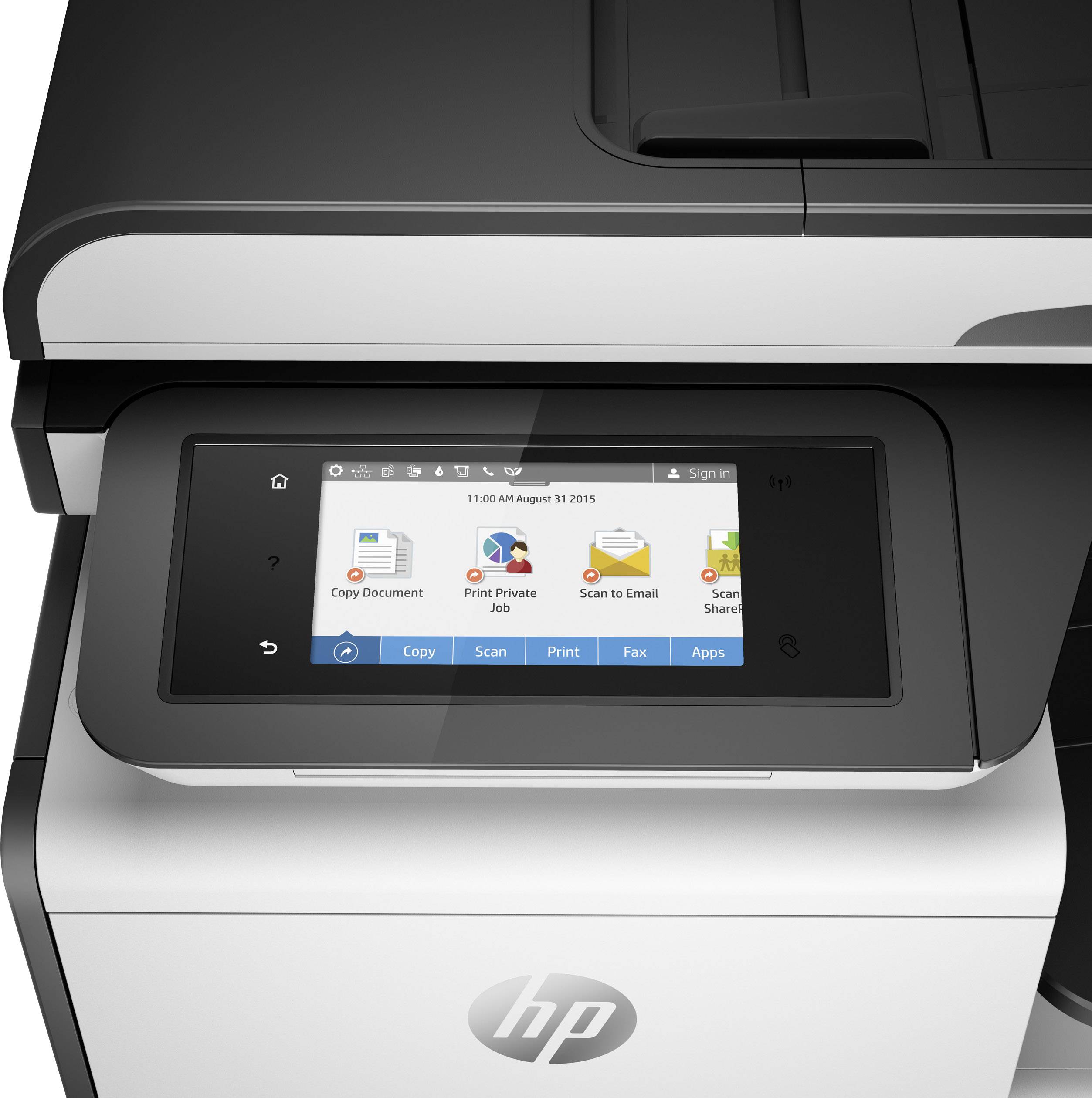 HP PageWide Pro 477 dw Multifunktionsdrucker Tintenstrahl Farbe A4 Drucker, Scanner, Kopierer, Fax LAN, WLAN, Duplex, Duplex-ADF, NFC