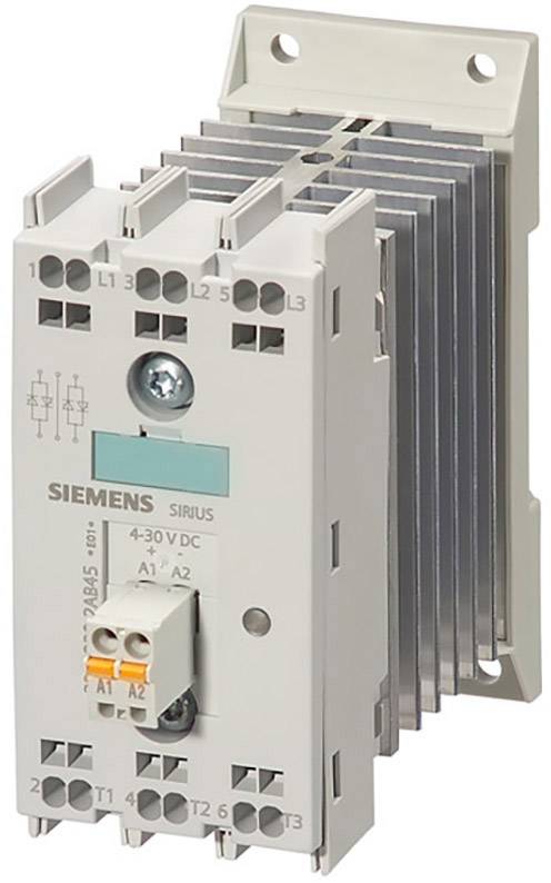 Elektronisches Lastrelais der Marke Siemens, Modell Sirius, zur kontaktlosen Schaltung von elektrischen Lasten.