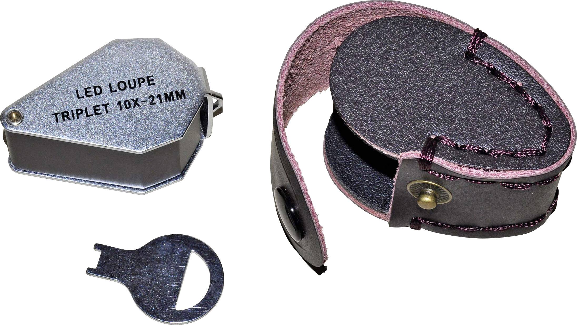 RONA 450777 Steinlupe mit LED-Beleuchtung Vergrößerungsfaktor: 10 x Linsengröße: (Ø) 21mm