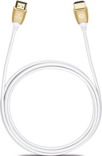 Oehlbach HDMI Anschlusskabel [1x HDMI-Stecker - 1x HDMI-Stecker] 1.25m Schwarz, Grau Slim Vision