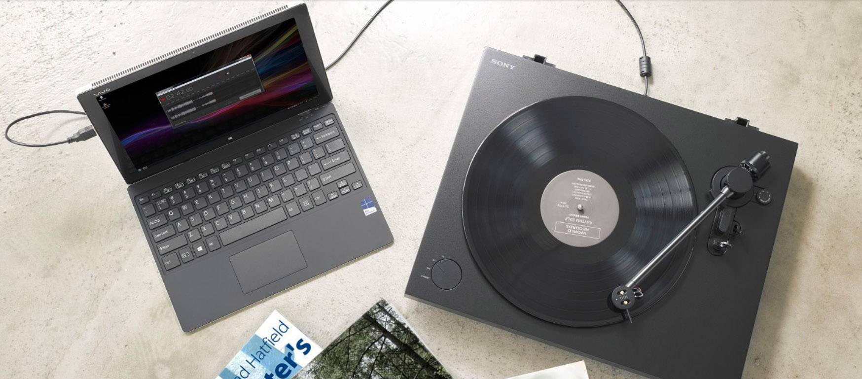 Sony PS-HX500 USB-Plattenspieler Riemenantrieb Schwarz