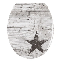 Wenko 22272100 Star WC-Sitz Duroplast, Edelstahl rostfrei Wenko 22272100 Star WC-Sitz Duroplast, Edelstahl rostfrei