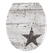 Wenko 22272100 Star WC-Sitz Duroplast, Edelstahl rostfrei Wenko 22272100 Star WC-Sitz Duroplast, Edelstahl rostfrei