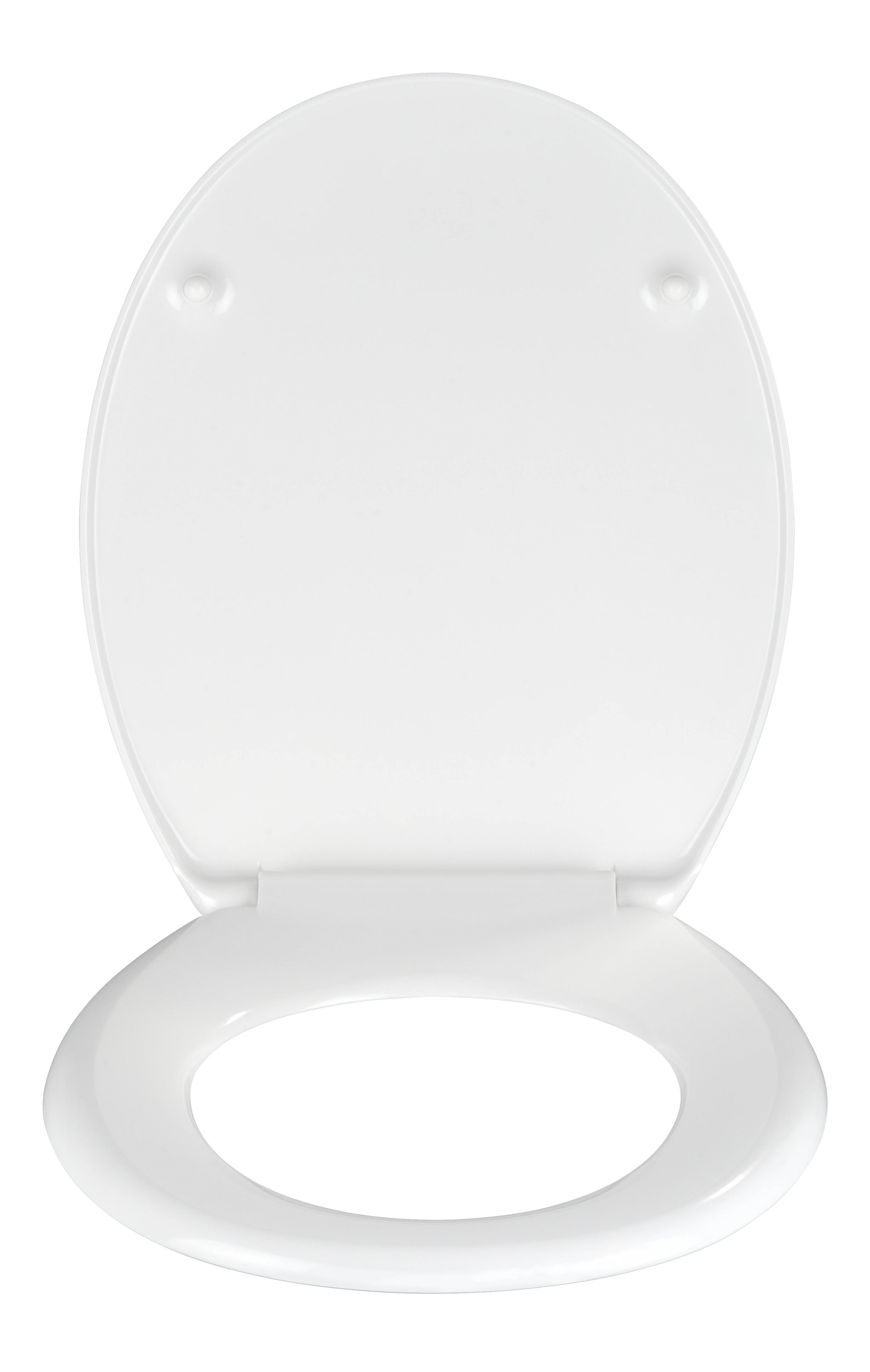 Wenko 22272100 Star WC-Sitz Duroplast, Edelstahl rostfrei