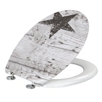 Wenko 22272100 Star WC-Sitz Duroplast, Edelstahl rostfrei Wenko 22272100 Star WC-Sitz Duroplast, Edelstahl rostfrei
