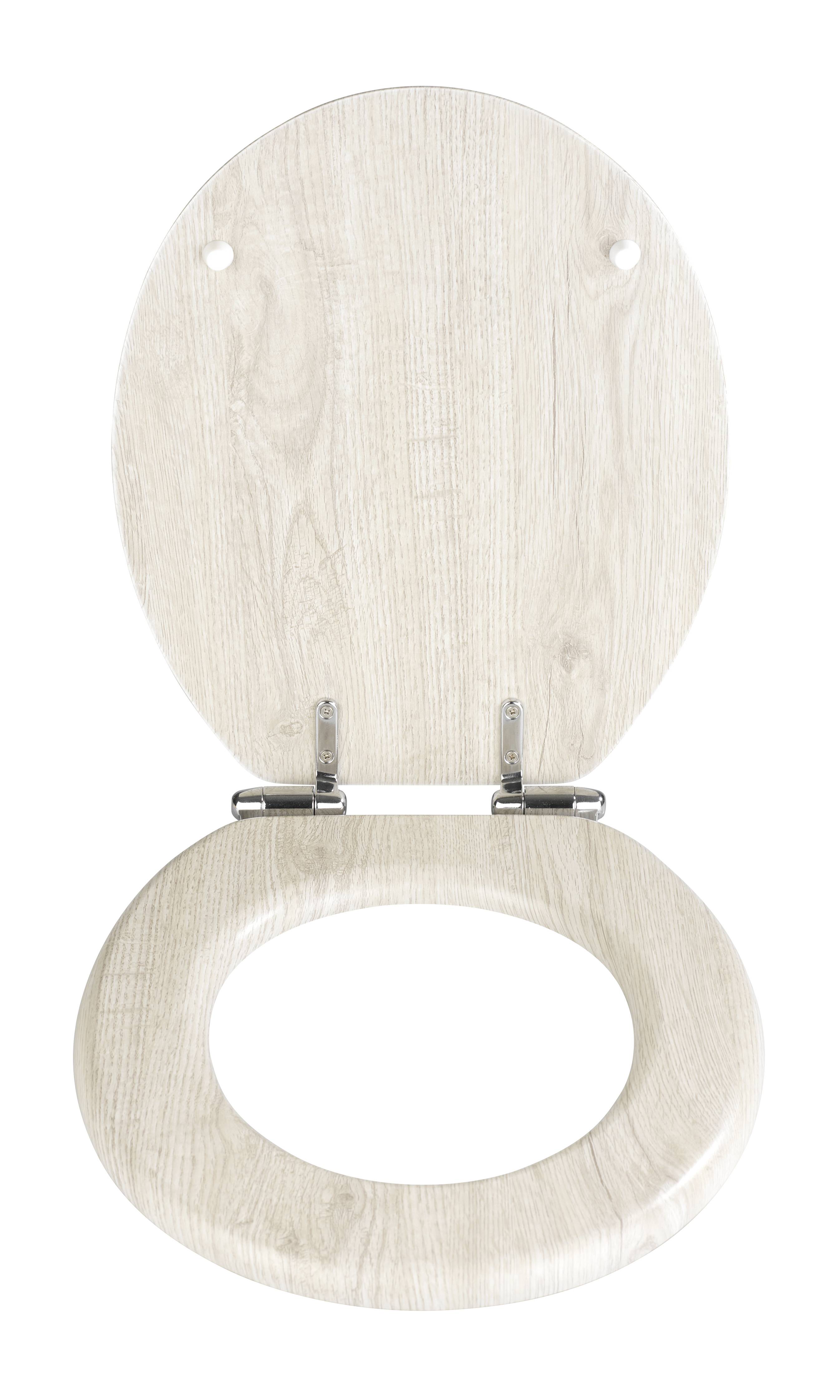 Wenko WC-Sitz MDF, Metall mit Absenkautomatik, rostfrei