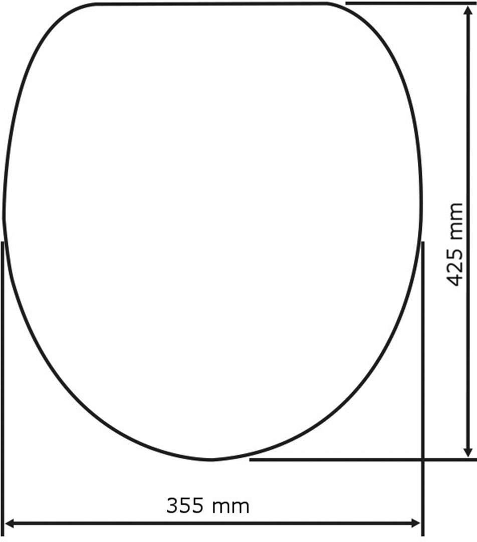 Wenko WC-Sitz MDF, Metall mit Absenkautomatik, rostfrei