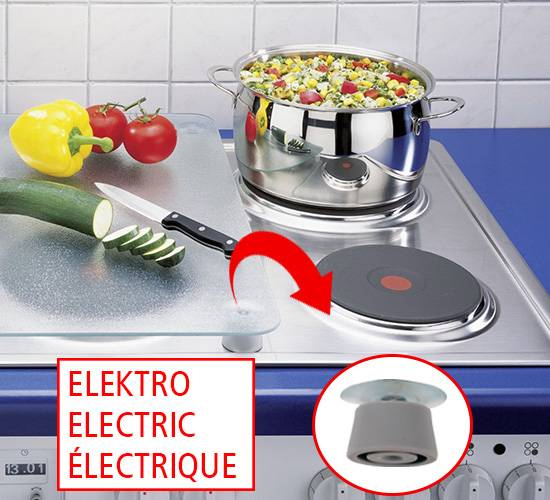 Wenko Herdabdeckplatte Universal Katzen, 2er Set, für alle Herdarten