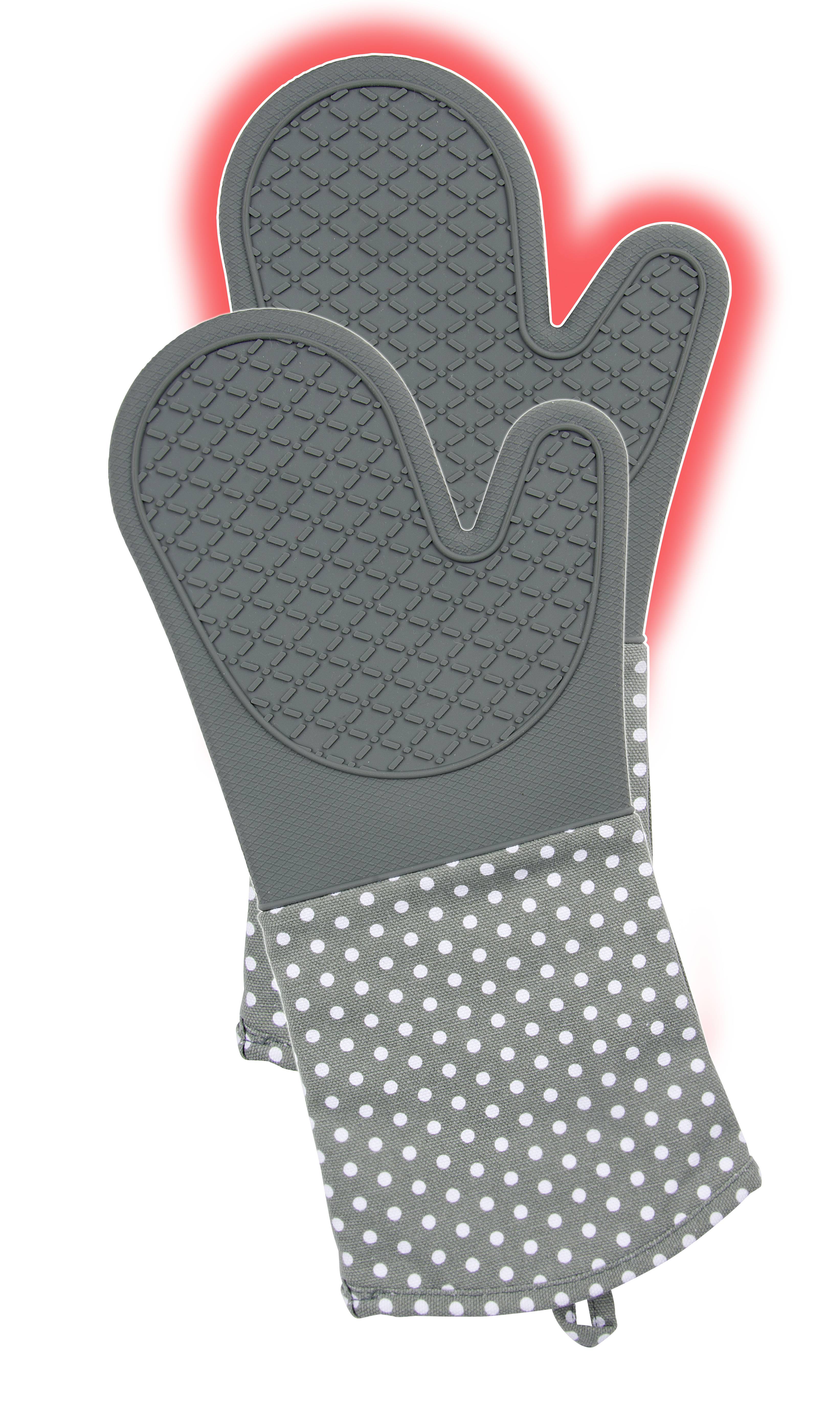 Wenko 2102172100 WENKO Topfhandschuhe Silikon Grau, 1 Paar