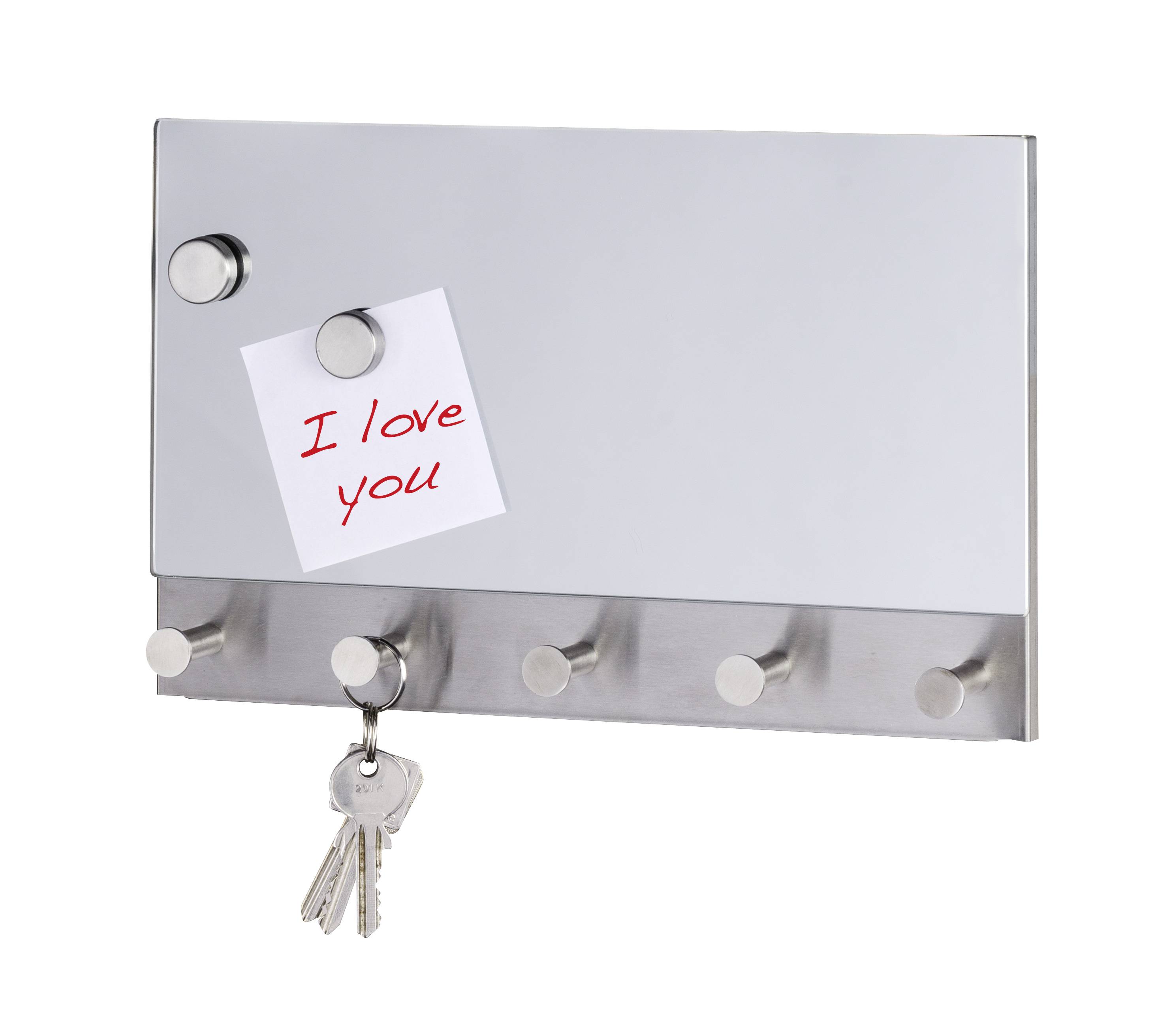 Wenko Magnetische Garderobe Mirror, 5 Haken, 30 x 19cm 50414100 1St.