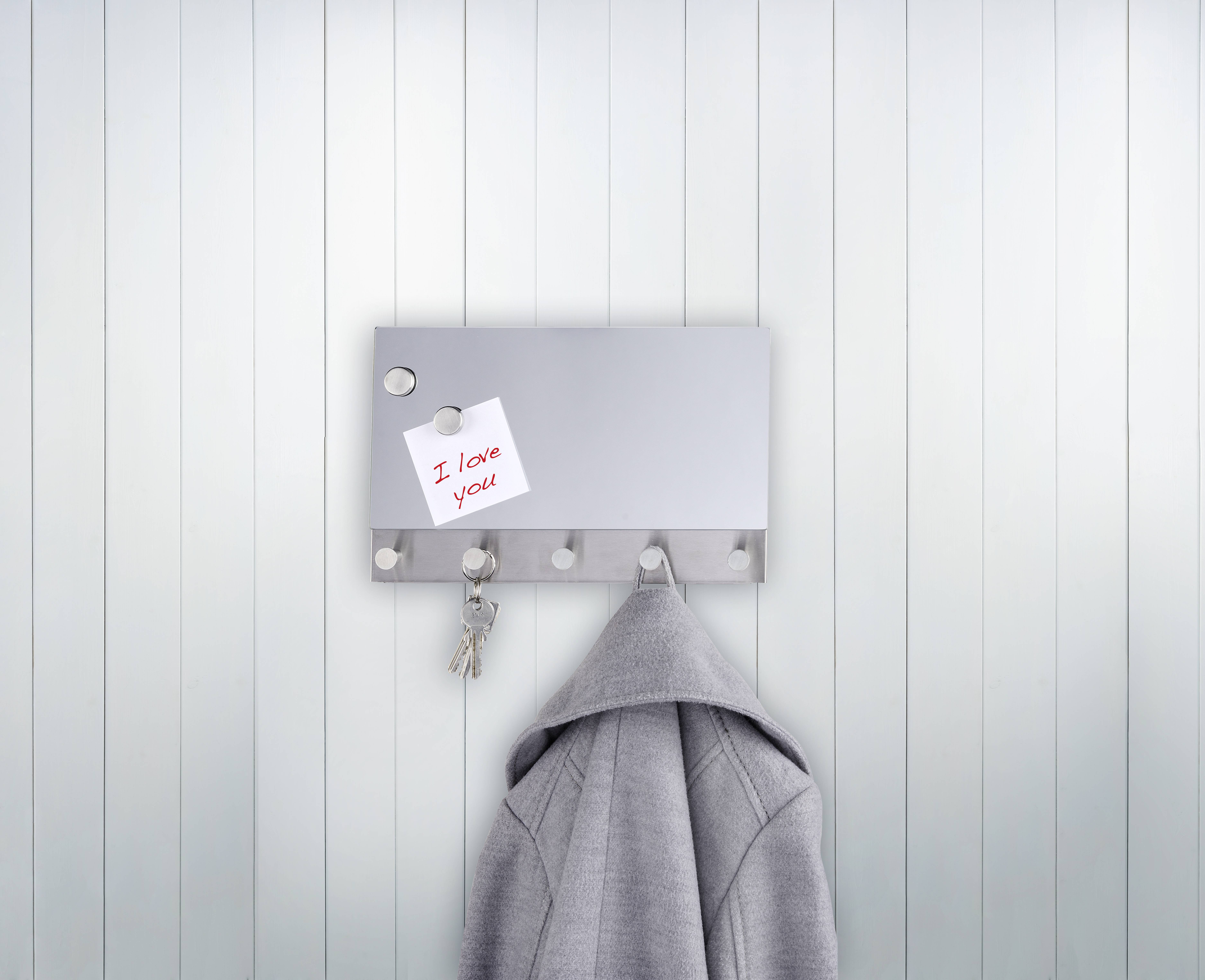 Wenko Magnetische Garderobe Mirror, 5 Haken, 30 x 19cm 50414100 1St.