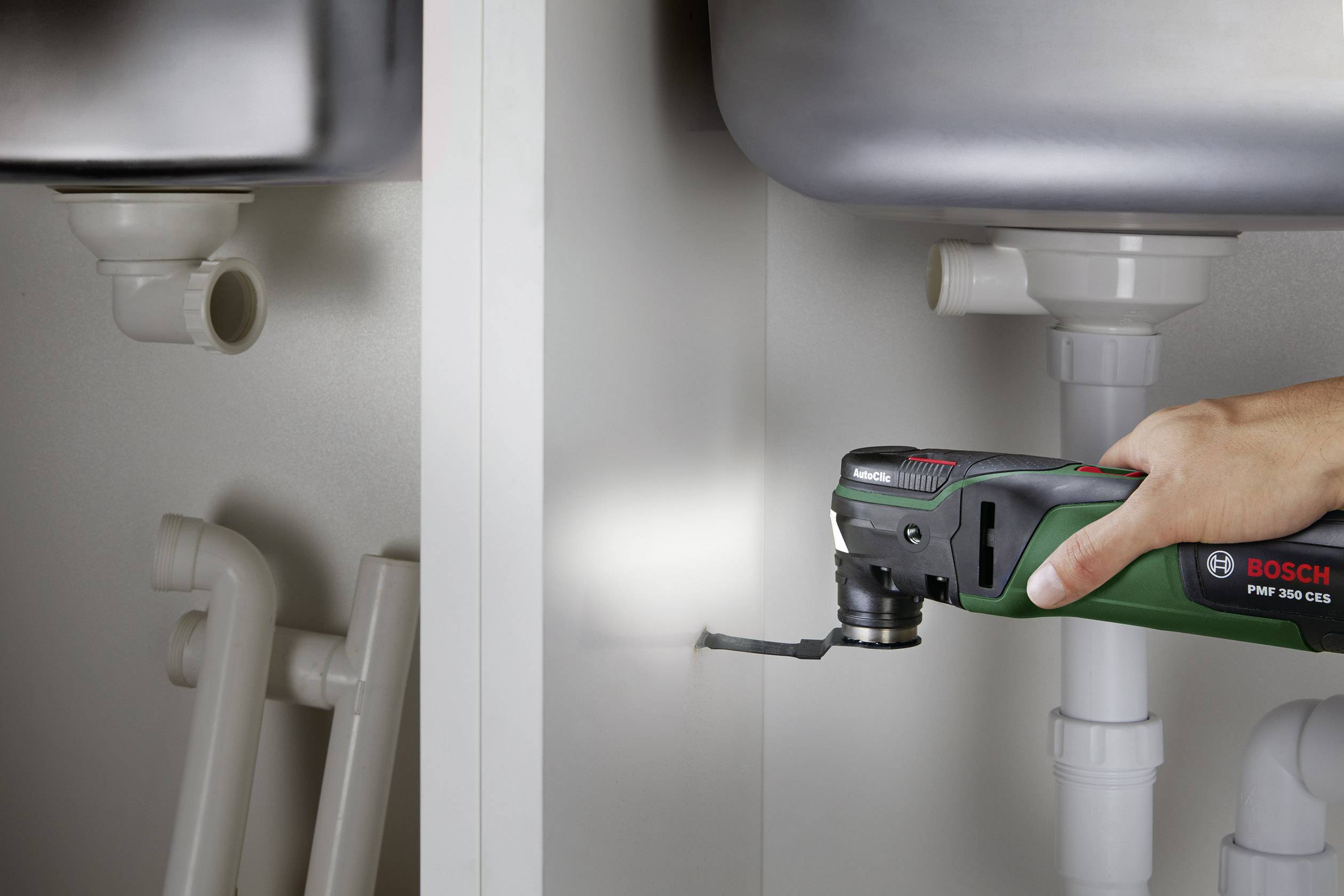 Bosch Home and Garden PMF 350 CES 0603102200 Multifunktionswerkzeug mit Zubehör, inkl. Koffer 14teilig 350W