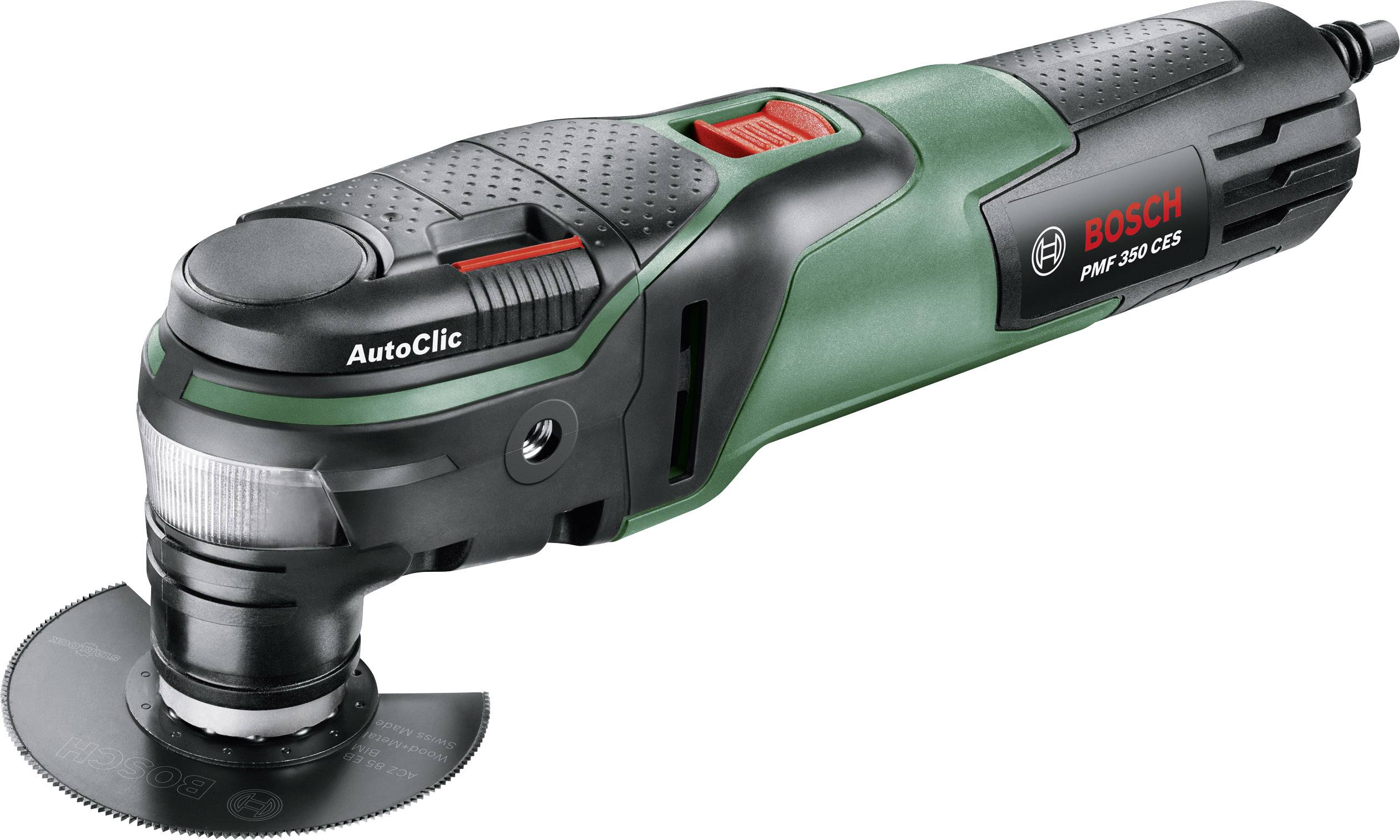 Bosch Home and Garden PMF 350 CES 0603102200 Multifunktionswerkzeug mit Zubehör, inkl. Koffer 14teilig 350W
