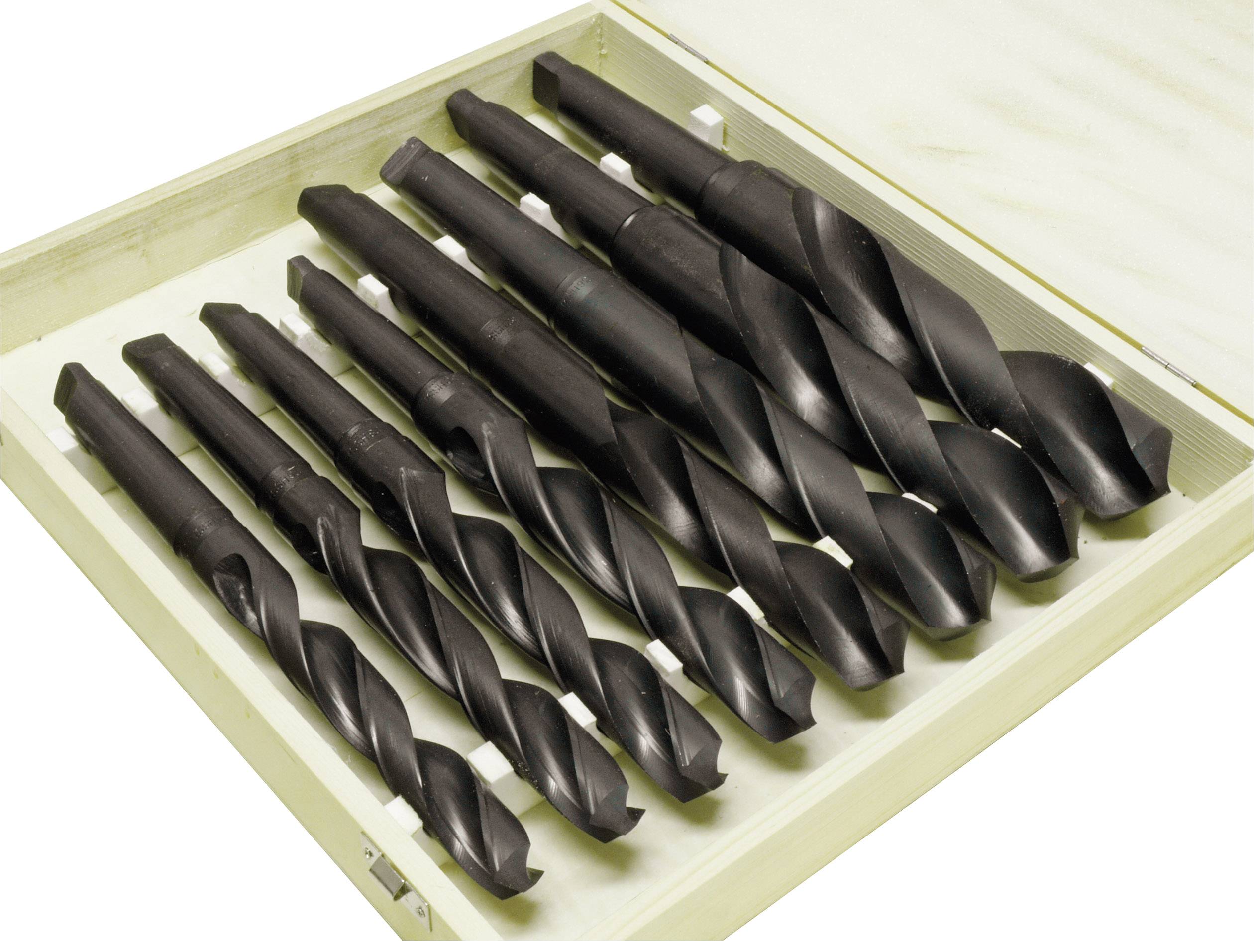 Holzmann Maschinen SPSMK34 HSS Metall-Spiralbohrer-Set 8teilig 24 mm, 26 mm, 28 mm, 30 mm, 32 mm, 3