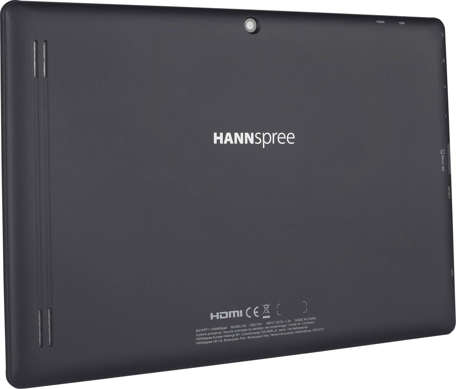Hannspree WiFi 16 GB Schwarz Android-Tablet 25.7 cm (10.1 Zoll) 1.3 GHz ARM Cortex Android™ 5.1 Lollipop 1280 x 800 Pixel
