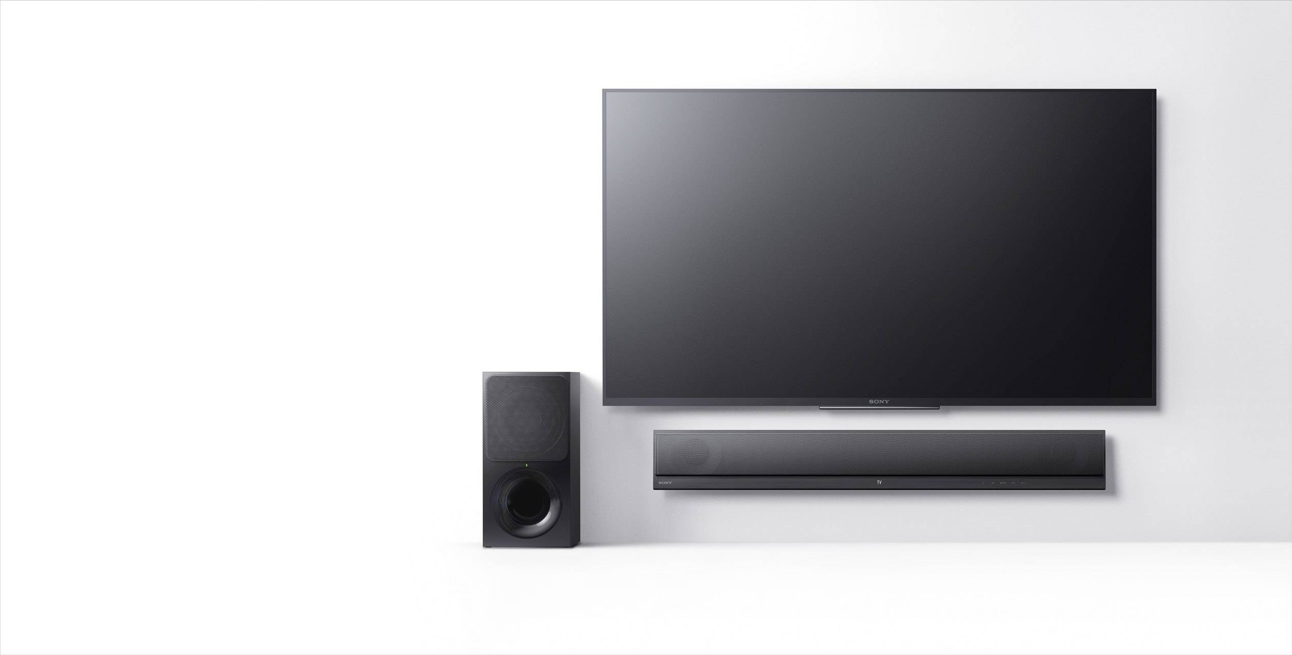 Sony HT-CT390 Soundbar Schwarz inkl. kabellosem Subwoofer, Bluetooth®, NFC, USB, Wandbefestigung